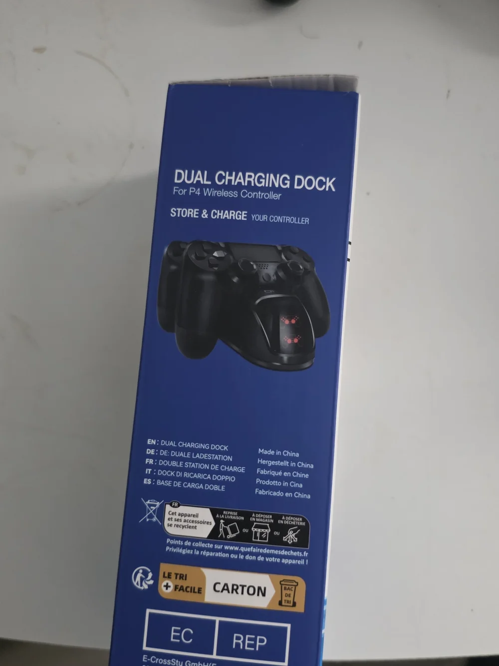 Dual Charging Dock for PS4 Controllers - Black